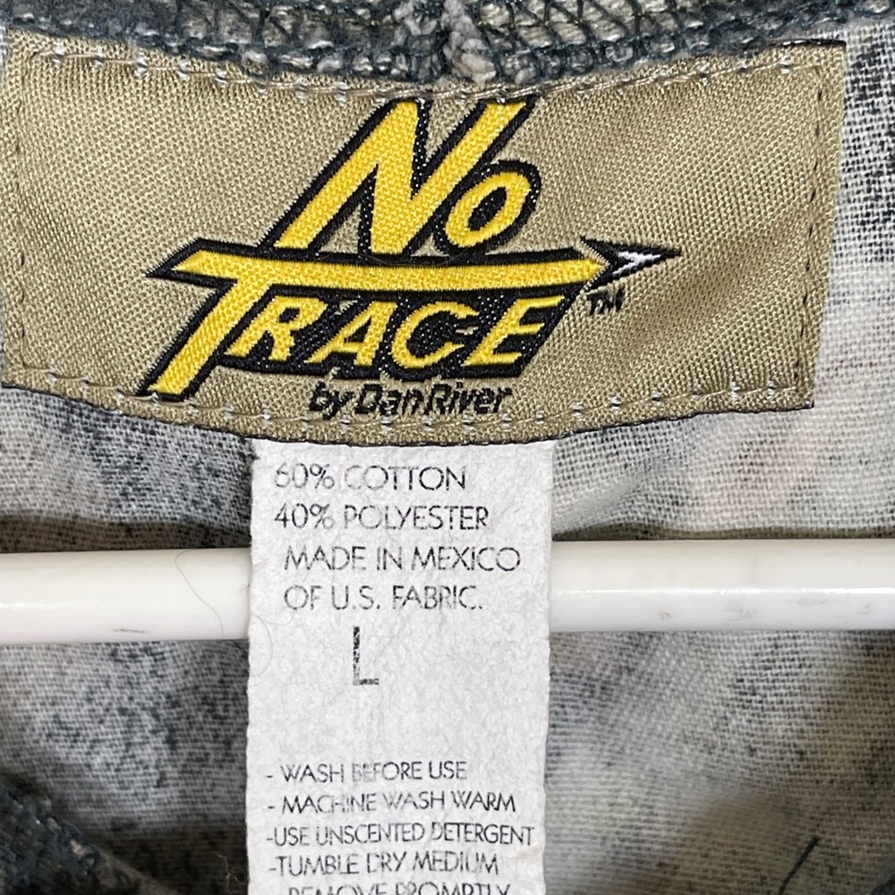 No Trace Mossy Oak Camo Full Zip Jacket Mens L Green Brown Hunting Utility - Picture 8 of 10
